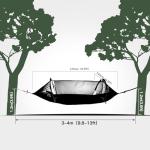 Night Cat Waterproof Hammock Tent with Mosquito Net