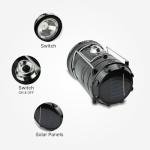 DOMIRA Solar & USB Rechargeable Camping Lantern