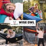 Wise Owl Outfitters Portable Camping Hammock with Straps