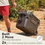 Coleman 65QT Heavy-Duty Wheeled Cooler - Keeps Ice Long