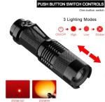 Compact 3-Pack LED Flashlights with Adjustable Focus