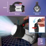 Rechargeable LED Camping Lantern with Wind-Up Power