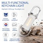 1200LM Mini Keychain Flashlight for Outdoor Use