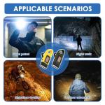 Distorris Solar Hand Crank LED Flashlight - 2 Pack