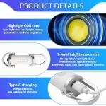 1200LM Mini Keychain Flashlight for Outdoor Use