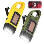 Distorris Solar Hand Crank LED Flashlight - 2 Pack