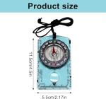 Glow-in-the-Dark Compass with Ruler for Outdoors