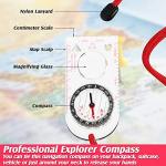 Adjustable Declination Hiking Navigation Compass