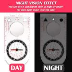 Adjustable Declination Hiking Navigation Compass