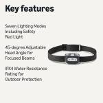 LED Headlamp with 7 Light Modes - 2 Pack