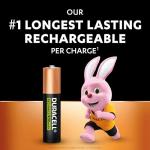 Duracell 900 mAh Rechargeable AAA Batteries - 4 Pack