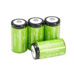 Rechargeable C Cell NiMH Batteries - 4-Pack