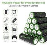 BOLIFIER 8-Pack High Capacity Solar AA Batteries