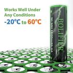 BOLIFIER 8-Pack High Capacity Solar AA Batteries