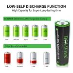 BOLIFIER 8-Pack High Capacity Solar AA Batteries