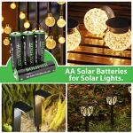 BOLIFIER 8-Pack High Capacity Solar AA Batteries