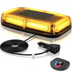 eSynic Magnetic Amber Strobe Light with 7 Modes