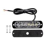 Ricoy 6 LED Amber Emergency Strobe Light Bar
