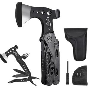 15-in-1 Folding Axe Multitool for Camping