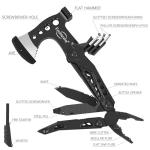 15-in-1 Folding Axe Multitool for Camping