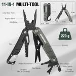WORKPRO 11-in-1 Camping Multi-Tool with Sheath