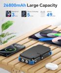 Portable Solar Power Bank 26800mAh with USB-C