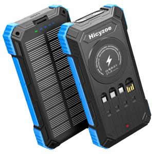 26800mAh Solar Power Bank with Wireless Charging