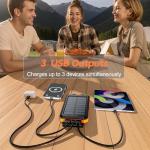 Vikeri 26800mAh Solar Power Bank with Flashlight