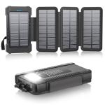 26800mAh Solar Power Bank with 4 Panels