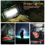 10000mAh Portable Solar Power Bank with 3 Outputs