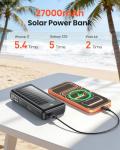 27,000mAh Solar Power Bank with Fast Charging