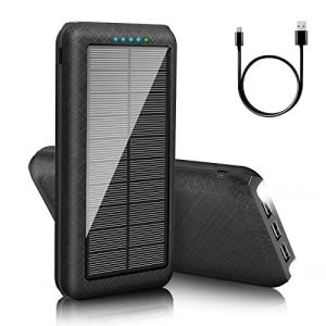 26800mAh Solar Power Bank with USB Outputs