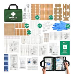 Comprehensive 320-Piece First Aid Kit Bag