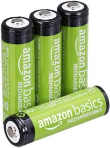 4-Pack Rechargeable AA NiMH Batteries, 2000 mAh