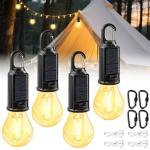 4 Pack Rechargeable Solar Camping Lights