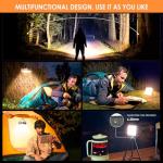 Rechargeable Solar LED Camping Lantern with Power Bank