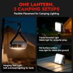 WARSUN Solar Rechargeable Camping Lantern and Light