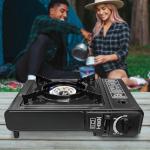 Portable Gas Stove with 4 Butane Canisters