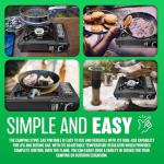 Portable Gas Stove with 4 Butane Canisters