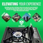 Portable Gas Stove with 4 Butane Canisters