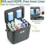 Trail 22L Insulated Cooler for Food and Drinks