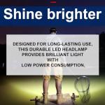 Super Bright LED Headlamp with 4 Modes