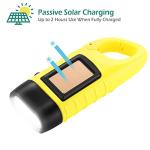 GeeRic 2-Pack Hand Crank Solar LED Flashlight