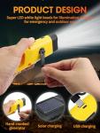 2 Pack Wind Up Solar Emergency LED Torches