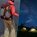 GeeRic 2-Pack Hand Crank Solar LED Flashlight