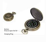 Shiwaki Antiqued Finish Survival Compass for Outdoors