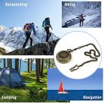 Shiwaki Antiqued Finish Survival Compass for Outdoors