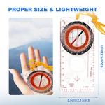 Outdoor Navigation Compass for Hiking and Camping