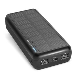 20,000 mAh Solar Power Bank with Quick Charge