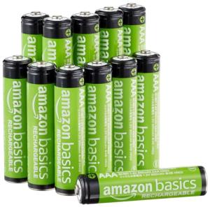 12-Pack Rechargeable AAA NiMH Batteries, 800 mAh